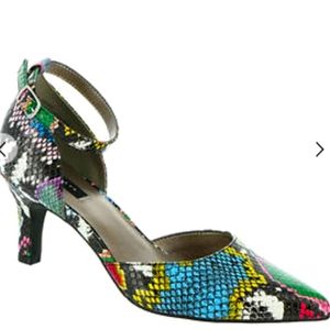 MASSEY -Multi color snake skin shoes